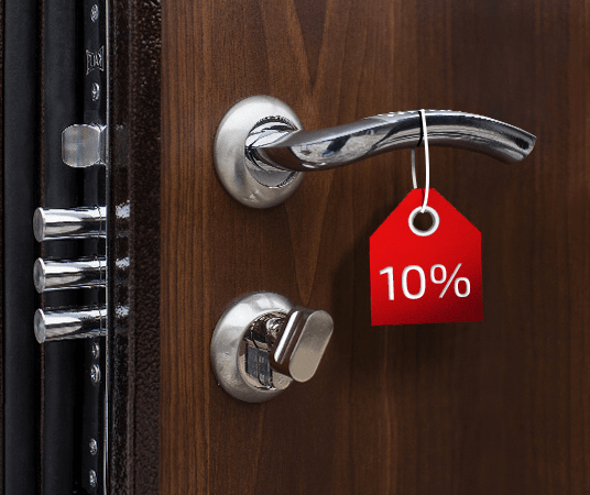 Весь октябрь компания &laquo;СТАЛЬ-ГРУПП&raquo; дает скидку 10% на все модели дверей с терморазрывом 